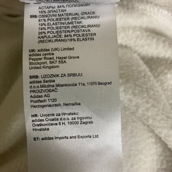 Adidas Cold.rdy Men's White/Gray Raglan Training Logo Pullover Hoodie Size 2XL - Picture 13 of 16